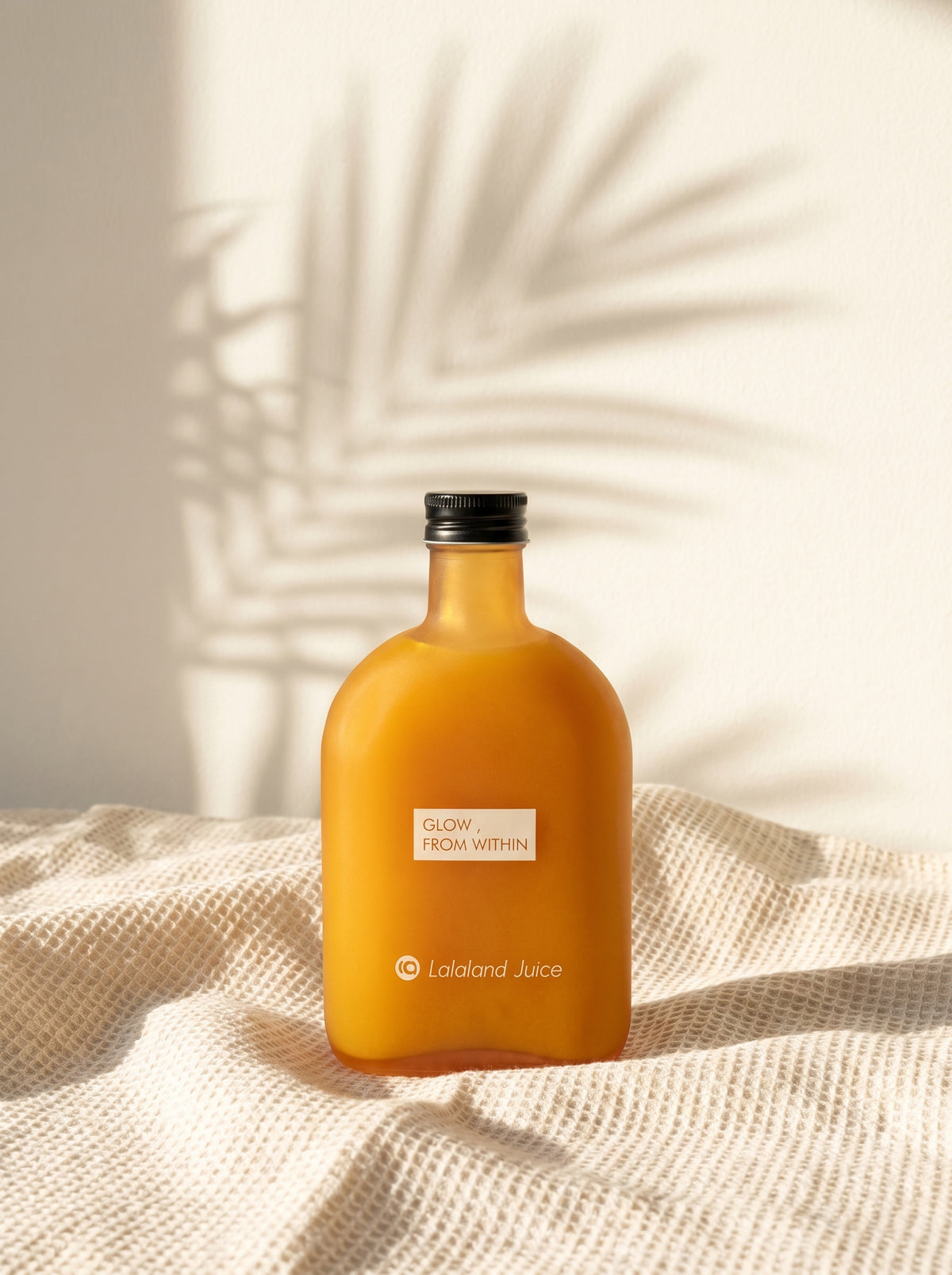 Lalaland® matte flask on cream linen