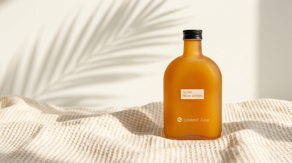 Lalaland® turmeric flask on linen